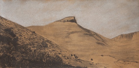 Thomas_R, Sotho mountain,2011,100 x 300 cm